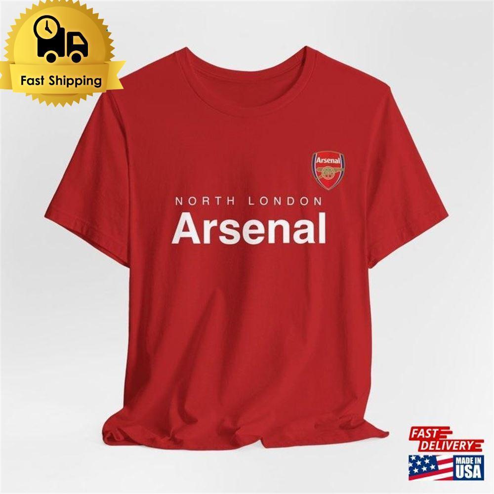 North London Arsenal T-Shirt Fc Shirt Football Club Fan Apparel English Premier